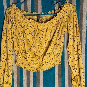 Floral print halter top .